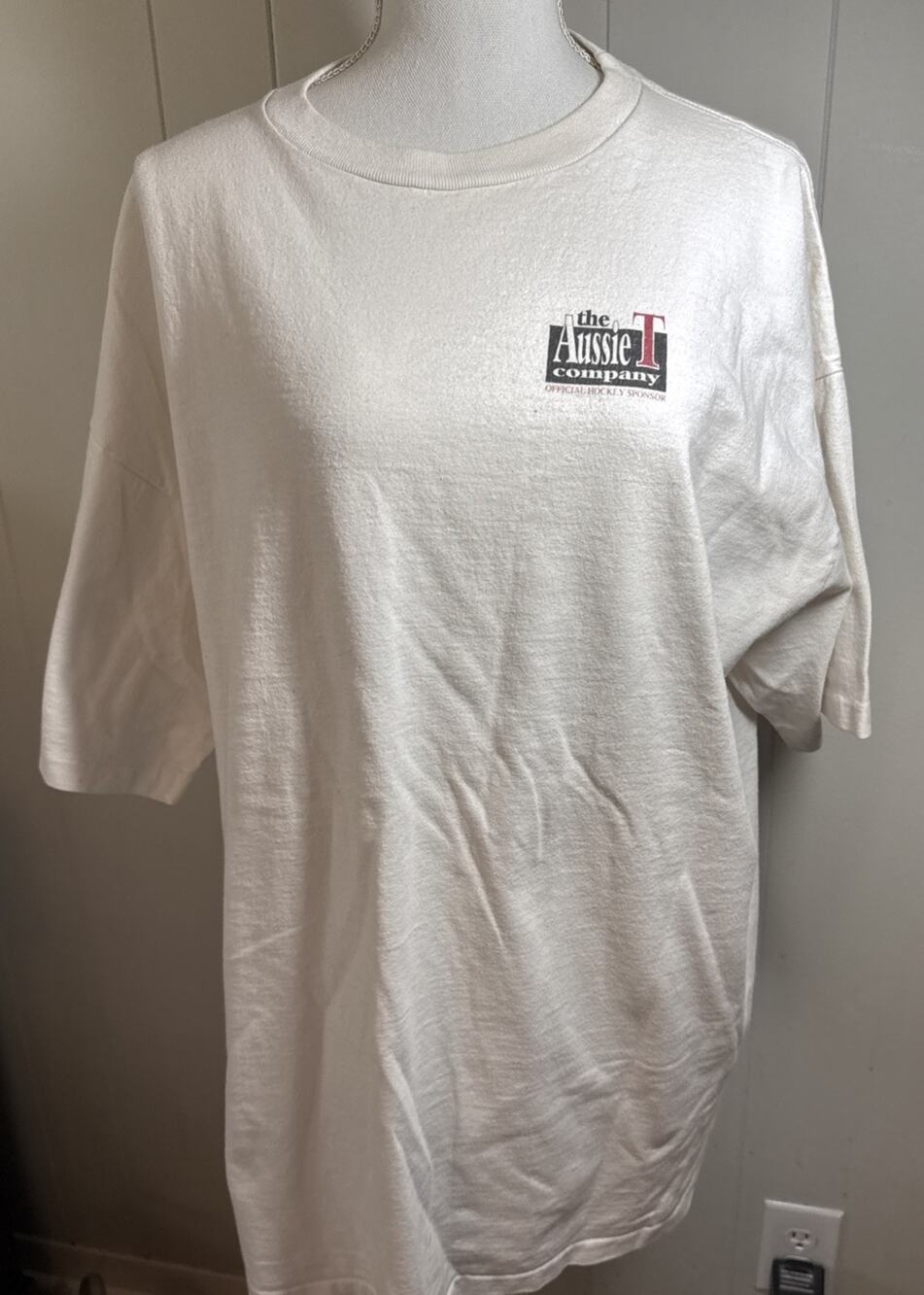The Aussie Company Heavy Cotton Xl Single Stitch White EE